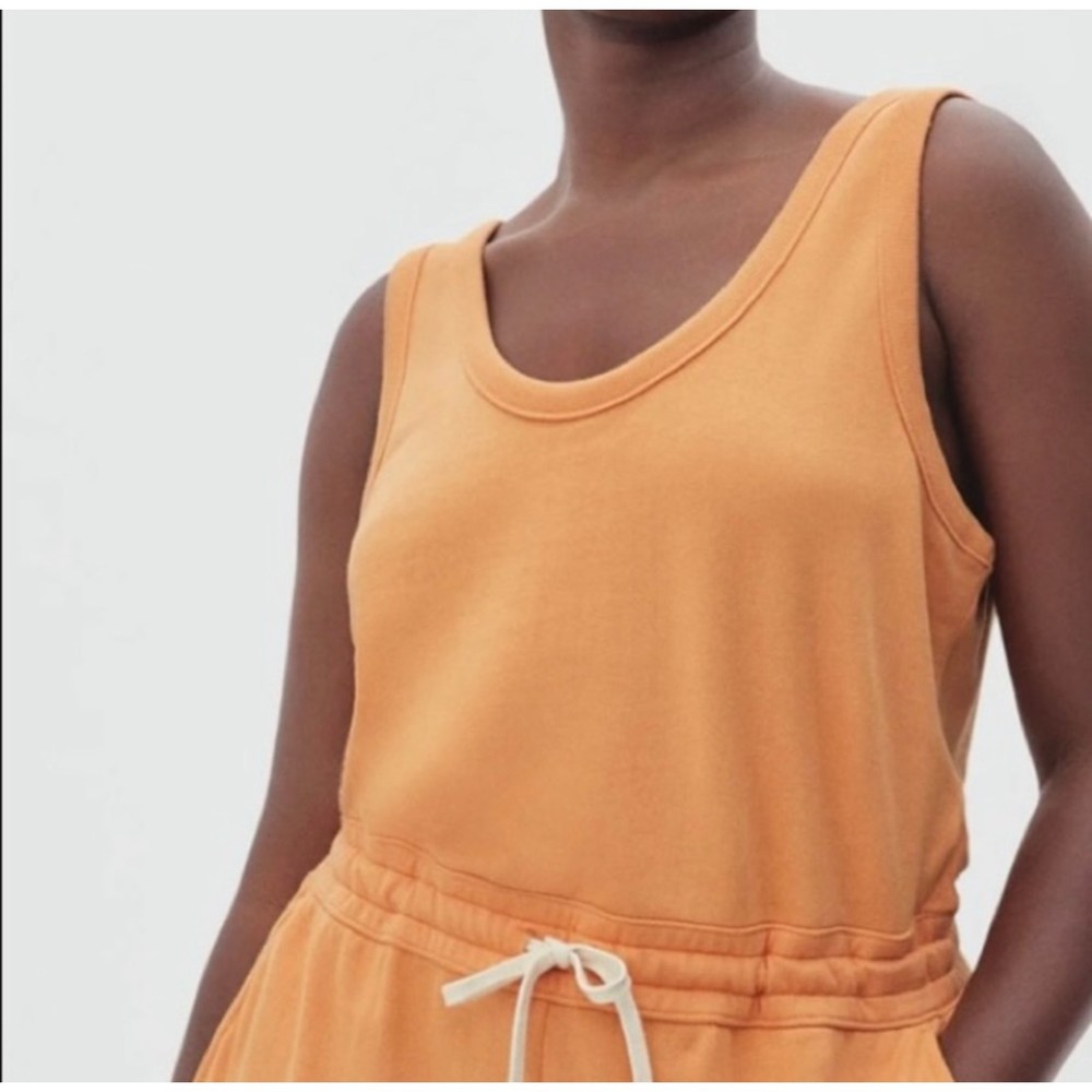 Everlane The French Terry Tank Jumpsuit Apricot Size XXS
